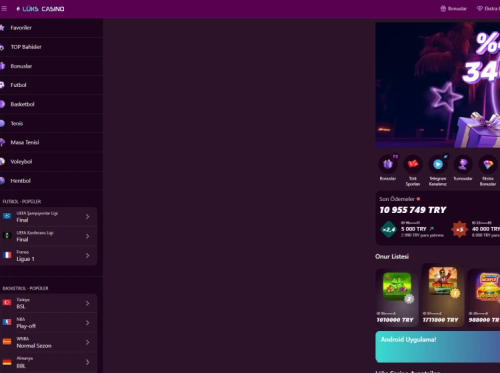Luks Casino ekran görüntüsü