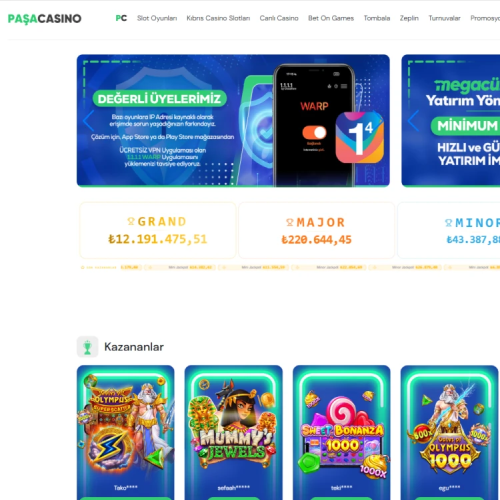 Paşa Casino ekran görüntüsü