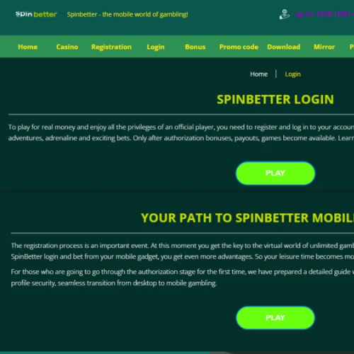 SpinBetter ekran görüntüsü